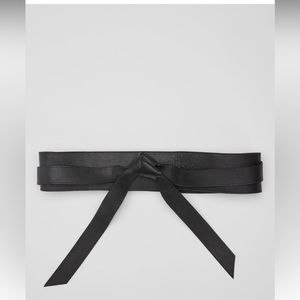 Butter, leather wrap belt. Waist-defining wrap belt. Soft Italian leather.